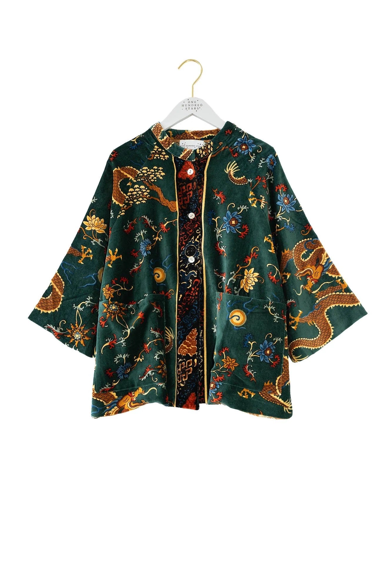 Velvet Jacket Dragon Green