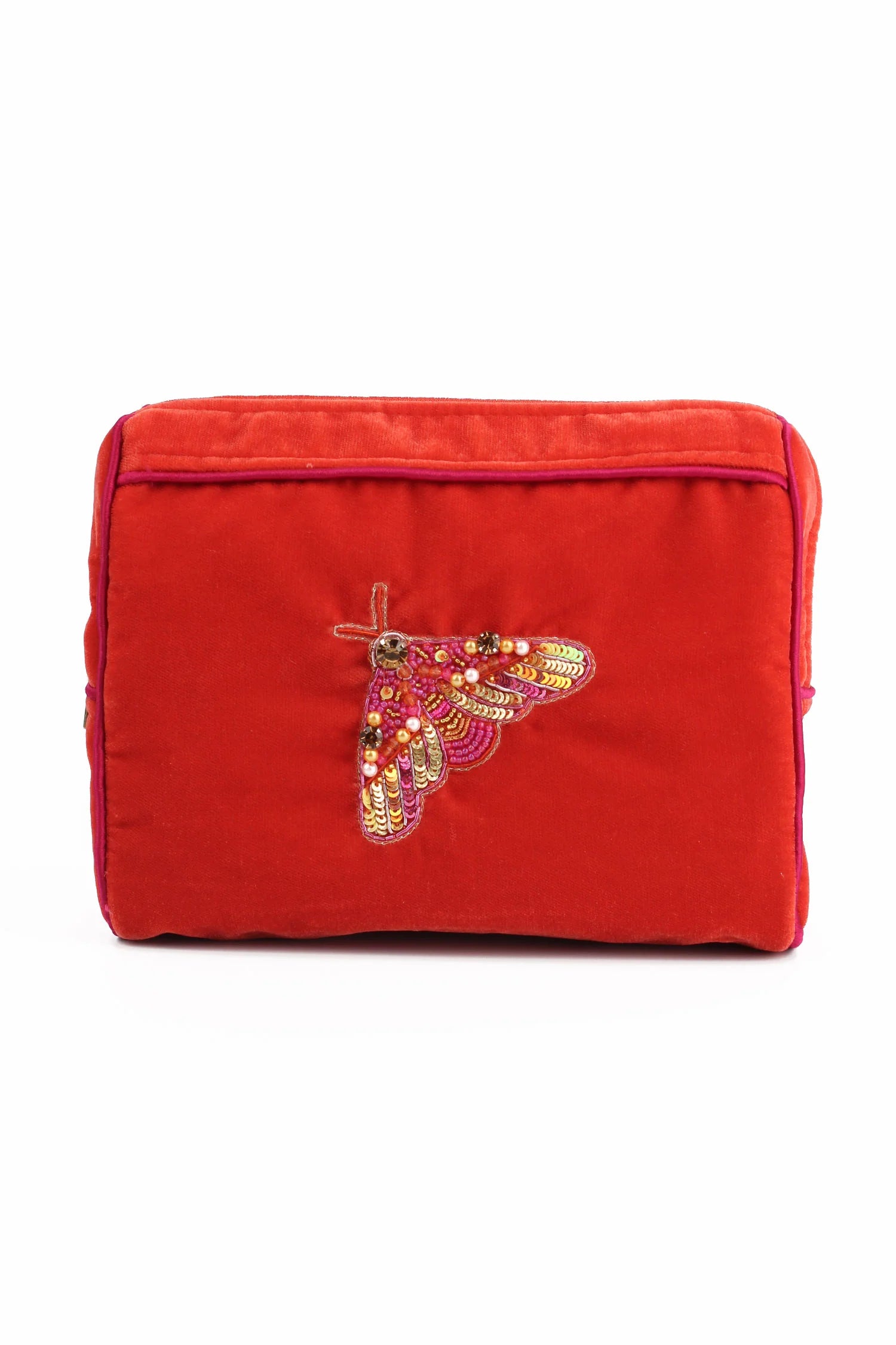 Orange Moth Medium Pouch